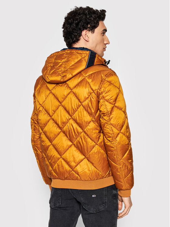 Tommy Hilfiger Tommy Hilfiger Prehodna jakna Diamond Quilter MW0MW19617 Zlata Regular Fit