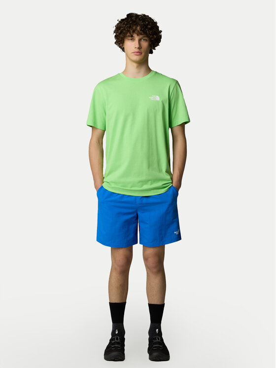 The North Face The North Face Marškinėliai SS Simple Dome NF0A87NG Žalia Regular Fit