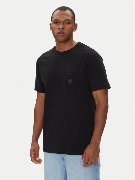 DC Shoes DC Shoes T-Shirt ADYKT03246 Czarny Regular Fit
