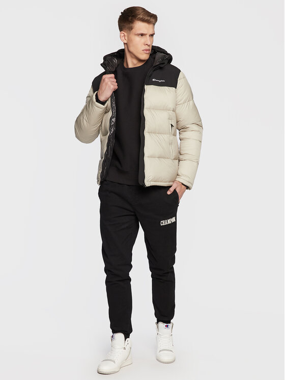 Champion Champion Kurtka zimowa Script Logo 218080 Beżowy Regular Fit
