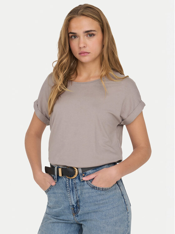 ONLY ONLY T-Shirt Moster 15106662 Béžová Loose Fit