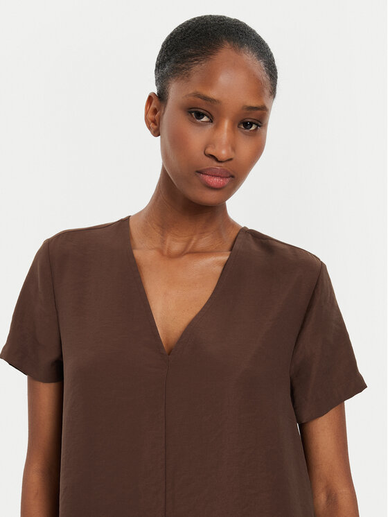 United Colors Of Benetton United Colors Of Benetton Vsakodnevna obleka 4O79DV0AO Rjava Regular Fit