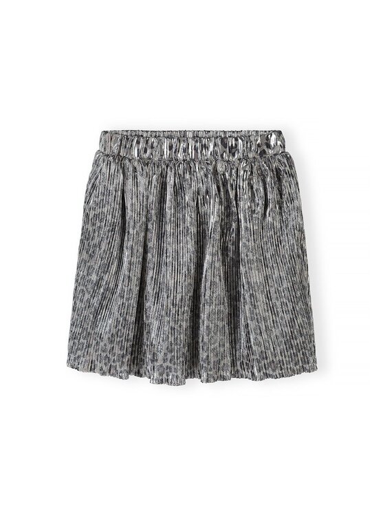 minoti minoti Spódnica plisowana 32SKIRT161 Srebrny Regular Fit
