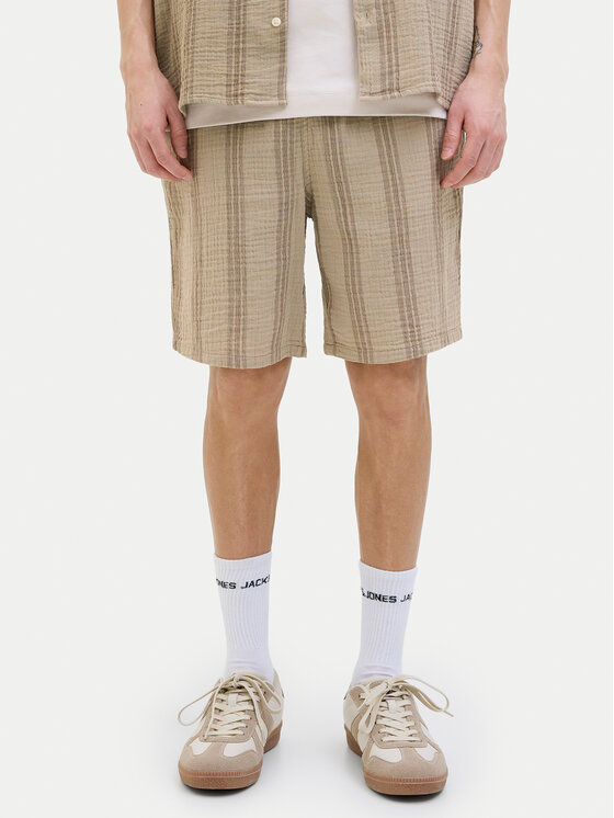 Férfi Szövet rövidnadrág Jack&Jones, Méret: S, Bézs, Jaiden 12274758