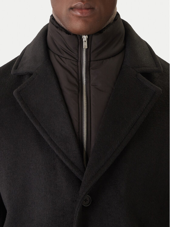 Jack & Jones Jack&Jones Demisezoninis paltas Blastanford 12286263 Juoda Regular Fit