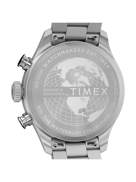 Timex Timex Zegarek TW2Y70200 Srebrny