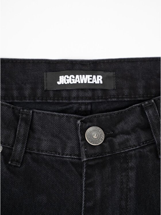 Jigga Wear Jigga Wear Jeansy Klasyczne 131768 Czarny Regular Fit