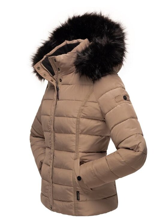 Navahoo Navahoo Kurtka zimowa Miamor Brązowy Casual Fit
