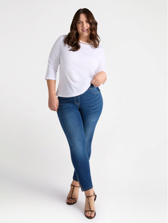 Fiorella Rubino Fiorella Rubino T-shirt G219L008524N011 Bianco A-Line Fit