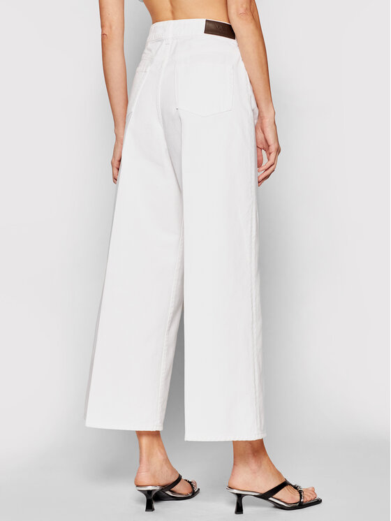 Victoria Victoria Beckham Victoria Victoria Beckham Blugi 562 2221DJE002605A Alb Regular Fit
