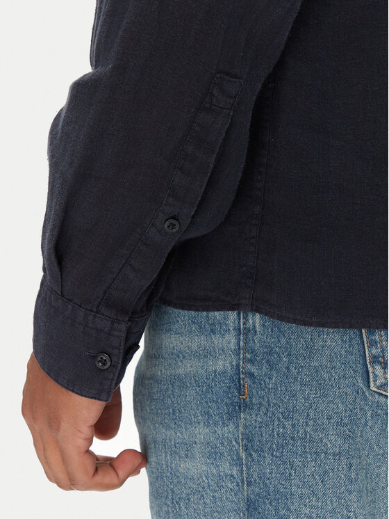 HUGO HUGO Košeľa Elvory 50490740 Tmavomodrá Slim Fit