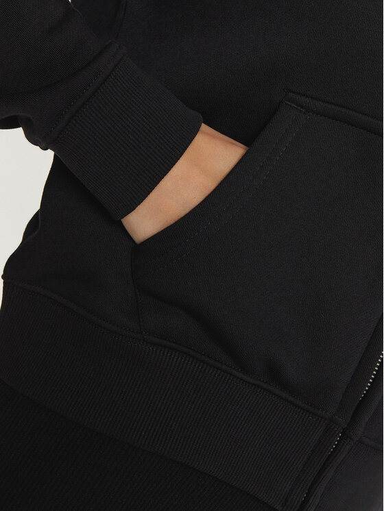 Guess Jeans Guess Jeans Felpa GJ ZIP HOOD REG MINI W4YQ03 KC811 Nero Regular Fit