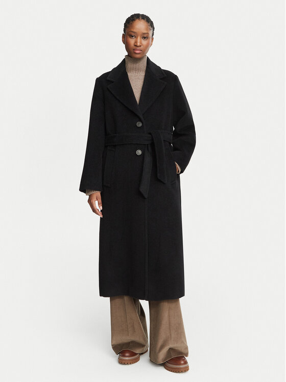 Weekend Max Mara Weekend Max Mara Wollmantel Bronte 2625016112 Schwarz Regular Fit