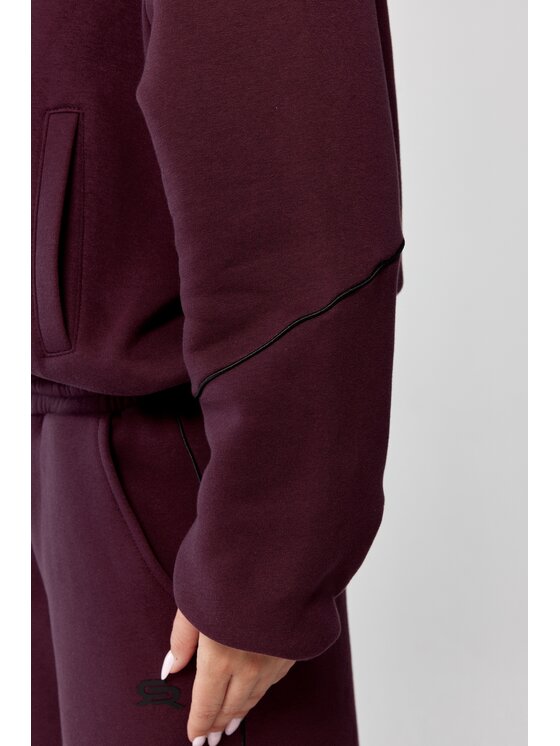 ROUGH RADICAL ROUGH RADICAL Bluza TRIP HOODIE ZIP Bordowy Oversize