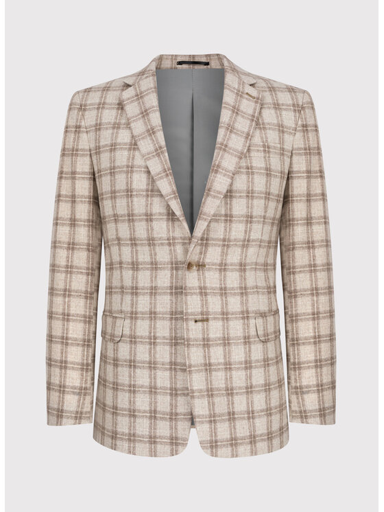 Pako Lorente Pako Lorente Marynarka P22WP-3X-034 Beżowy Slim Fit