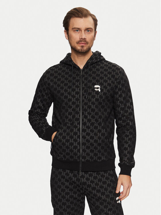 KARL LAGERFELD Mikina 705095 551951 Čierna Regular Fit