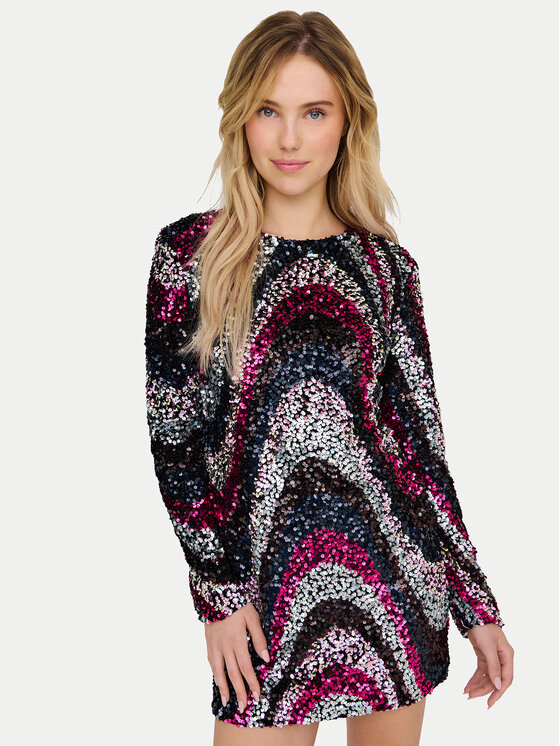 Robe sequin multicolore new arrivals