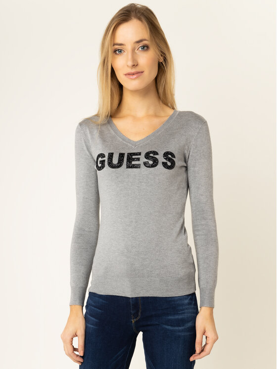 Guess Guess Пуловер Megan W01R93 Z2760 Сив Regular Fit