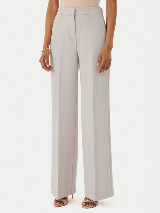 Maryley Maryley Штани з тканини 26EB598/43LA Бежевий Regular Fit