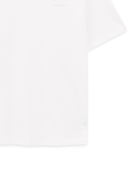 Bugatti Bugatti T-Shirt 8350-95040 Bílá Slim Fit