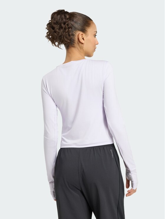 adidas adidas Koszulka techniczna 159337 Fioletowy Fitted Fit