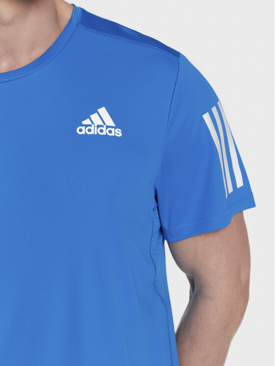 adidas adidas Športna majica Own The Run HB7450 Modra Regular Fit