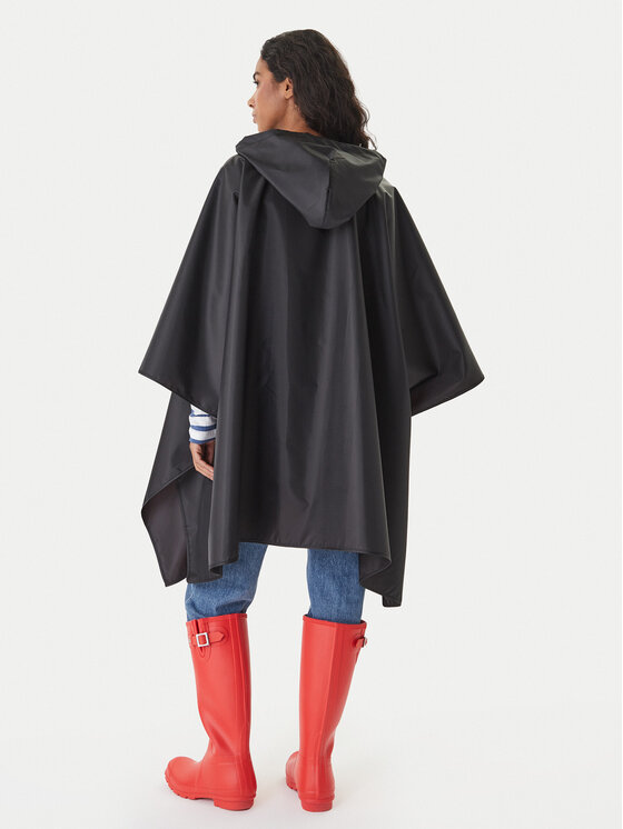 Hunter Hunter Пончо HARU0007261 Чорний Regular Fit
