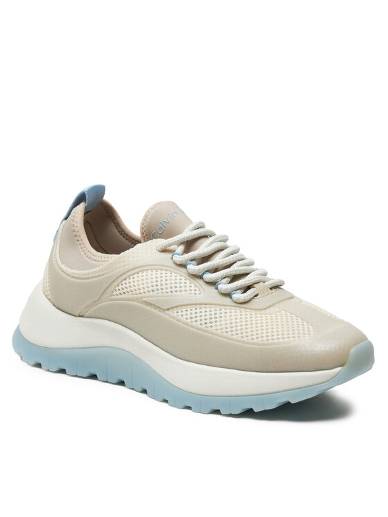 Calvin Klein Calvin Klein Superge Runner Lace Up Pearl Mix M HW0HW02079 Bež