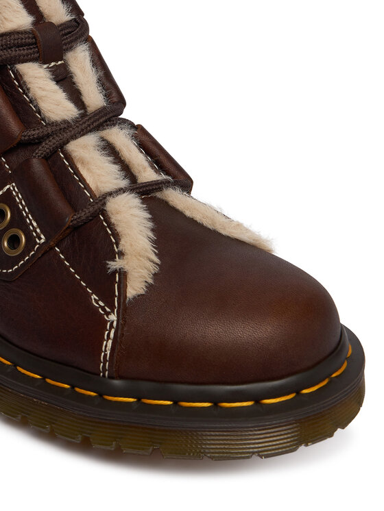 Dr. Martens Dr. Martens Kotníková obuv 1460 Lace To Toe Fur Lined DM41417200 Hnědá