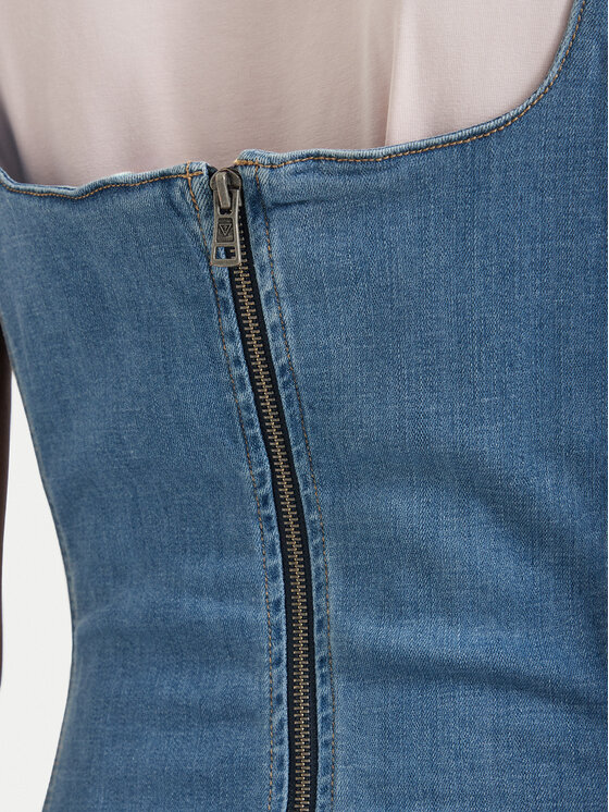 Guess Jeans Guess Jeans Jeanskleid W6GK00 D7045 Blau Regular Fit