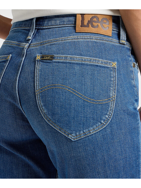 Lee Lee Jeansy 112355267 Niebieski Regular Fit