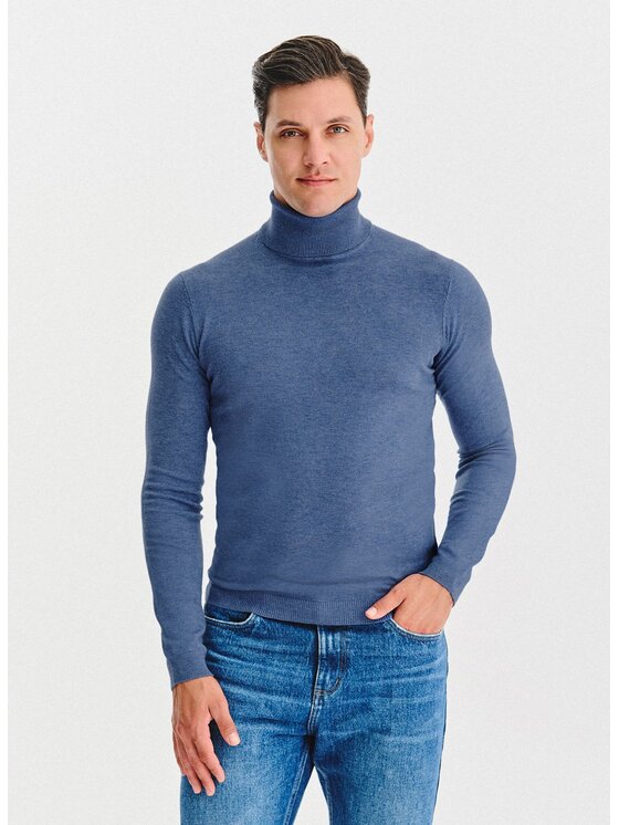 Pako Lorente Pako Lorente Sweter P25WN-2X-032 Niebieski Classic Fit