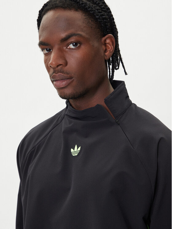 adidas adidas Mikina adicolor Woven Drill JW5957 Černá Loose Fit