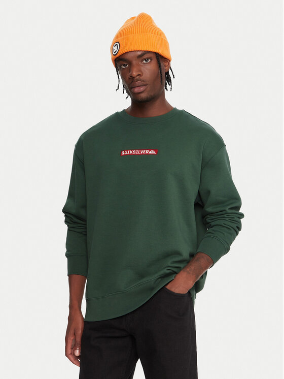 Quiksilver Mikina Dna EQYFT05120 Zelená Oversize