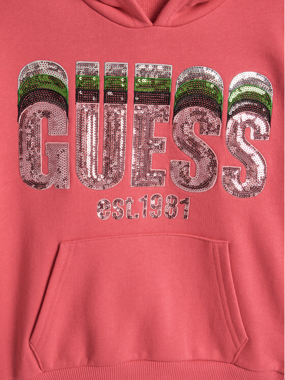 Guess Guess Majica dugih rukava J5RQ00 KAD74 Ružičasta Regular Fit