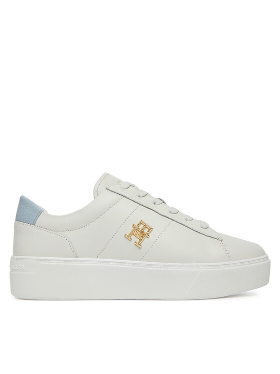 Damskie Sneakersy Tommy Hilfiger, Rozmiar 42, Białe, Platform Court Sneaker FW0FW08464