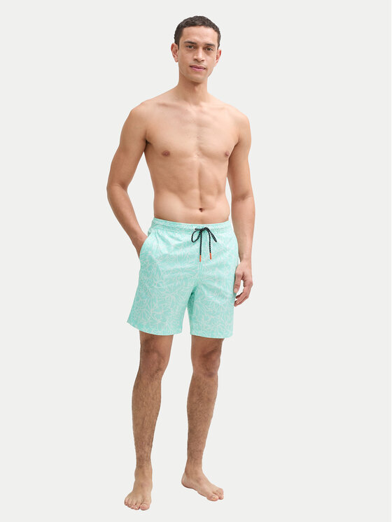 Tom Tailor Tom Tailor Pantaloni scurți pentru înot 1045070 Verde Regular Fit