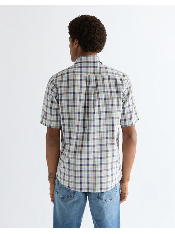Wrangler Wrangler Koszula SS 1 PKT SHIRT Niebieski Regular Fit