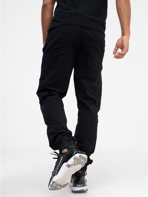 Jigga Wear Jigga Wear Joggery Bojówki cargo klasyczne 90564 Czarny Jogger Fit