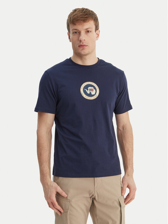 Napapijri Napapijri T-shirt S-Phos NP0A4G5A Tamnoplava Relaxed Fit