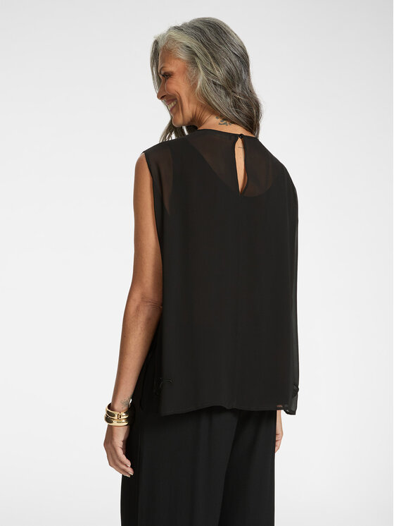 Elena Mirò Elena Mirò Top D018E000022N033 Czarny Regular Fit