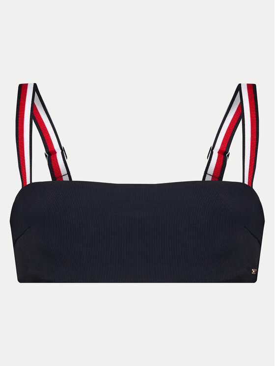 Tommy Hilfiger Tommy Hilfiger Bikinio viršus UW0UW05291 Tamsiai mėlyna