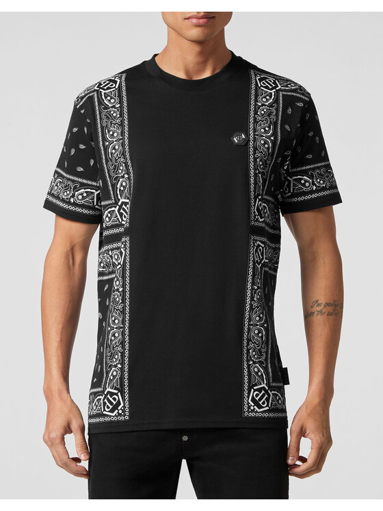 PHILIPP PLEIN PHILIPP PLEIN T-Shirt 22847 Czarny Regular Fit