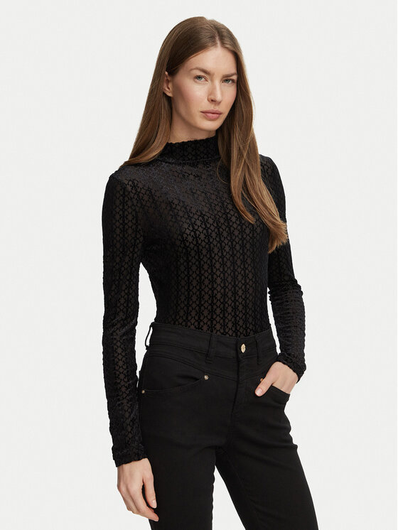 Guess Guess Боди O6BM04 K4996 Черен Slim Fit