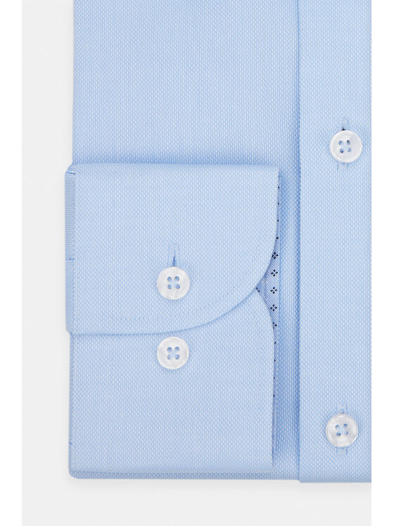 Lancerto Lancerto Koszula Edie KO073123000033 Błękitny Slim Fit