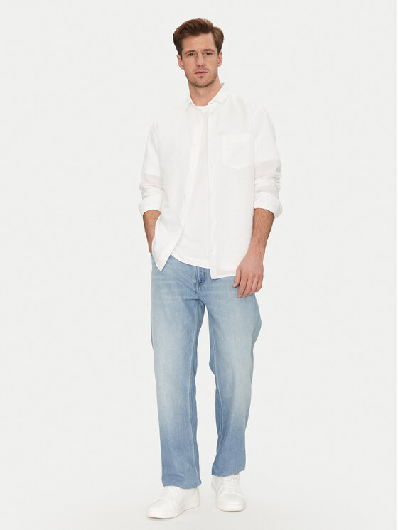 Calvin Klein Calvin Klein Koszula K10K114488 Biały Regular Fit