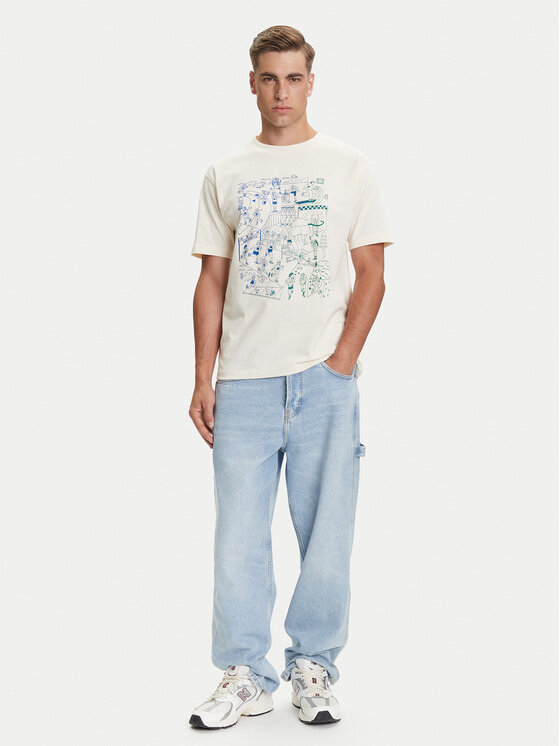 New Balance New Balance Tricou MT53916 Écru Regular Fit