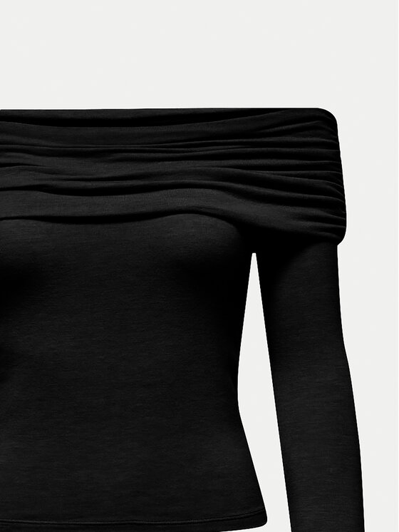 ONLY ONLY Blúzka Glamour 15339759 Čierna Slim Fit