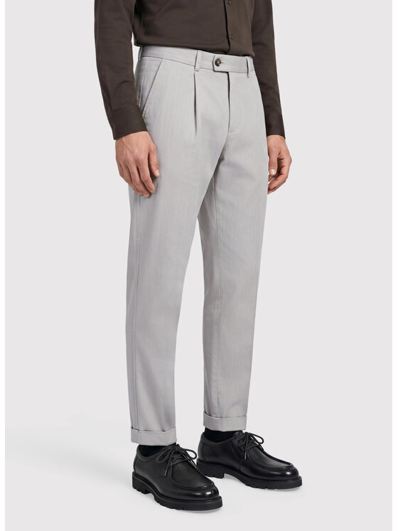 Pako Lorente Pako Lorente Spodnie materiałowe P26WF-WX-011 Szary Straight Fit