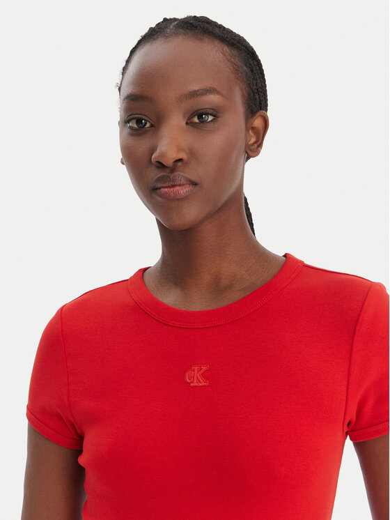 Calvin Klein Jeans Calvin Klein Jeans Vestito da giorno LV047B266G Rosso Slim Fit